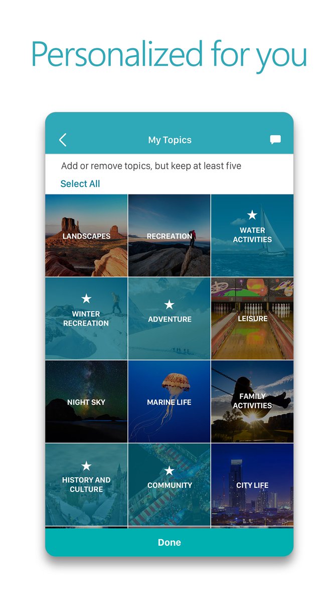 Microsoft's tweet image. Get outside this weekend with Outings, a free app for iOS and Android that helps you find amazing places to visit: aka.ms/outings