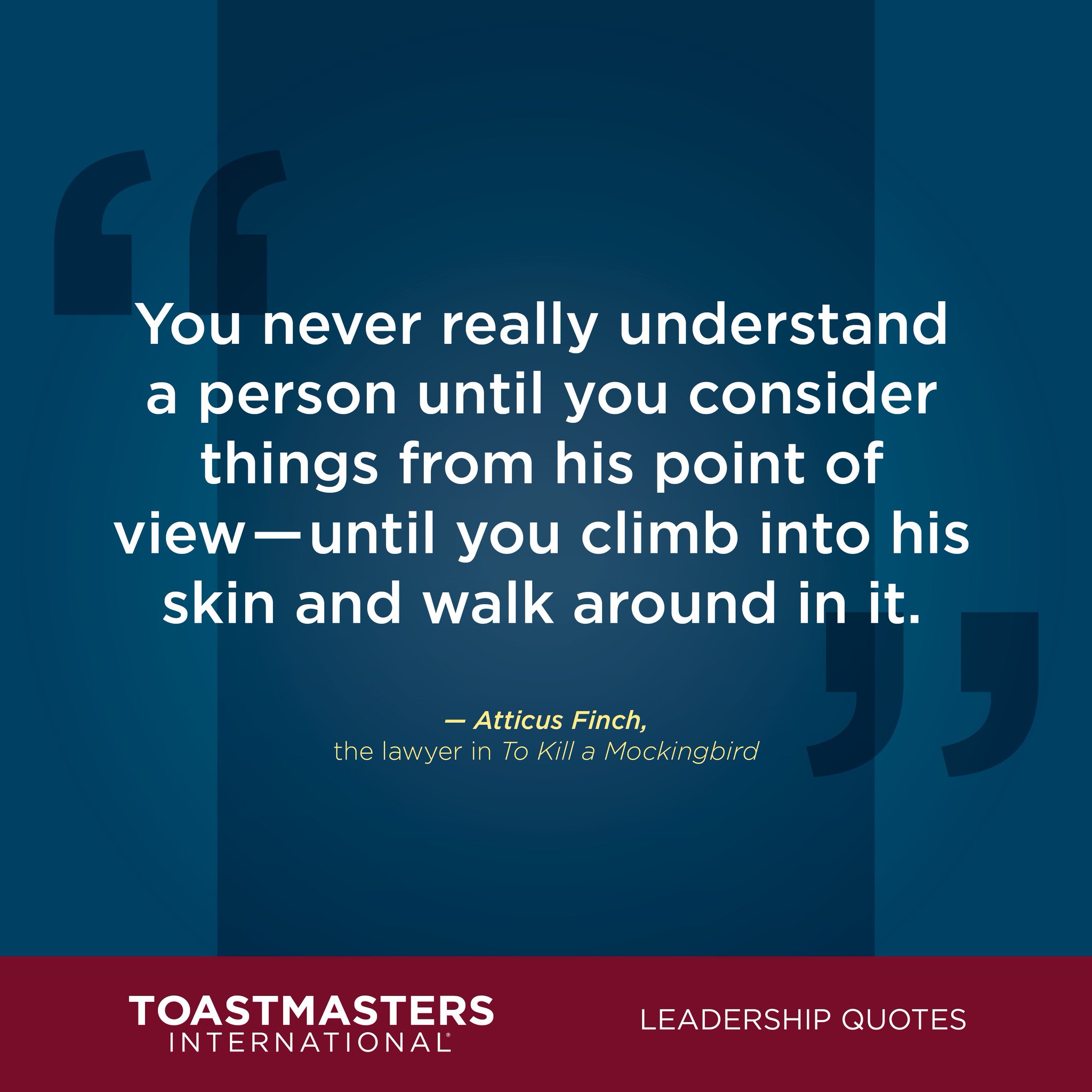 Toastmasters on Twitter "LeadershipQuotes “You never really