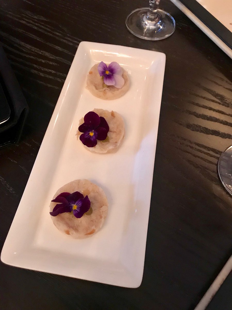 EDUwhisktaker's tweet photo. A warm welcome from @CIACulinary enjoying an elegant dinner at @AmericanBounty run by students who broaden our taste palates serving us traditional and contemporary dishes. We loved them all! @iamchefjohnny @ECHShornets @ECISD_CTE @ECISDtweets https://t.co/QtoHAHOk8P