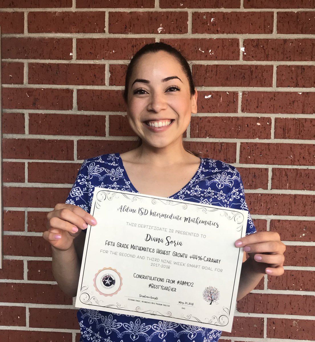 hsantiago1617's tweet photo. Carawayโs 5th Gr. Math Team did it again!!! Congratulations to MS. SORIA- Districtโs Highest Growth award, MS. DAVALOS & MS. SORIA- Meeting LEP SMART GOALs, and the entire 5th GR MATH TEAM for meeting all the SMART GOALs for SY 2017-2018. We are so proud of you!!! @CarawayIntm https://t.co/0UqwALRLs2