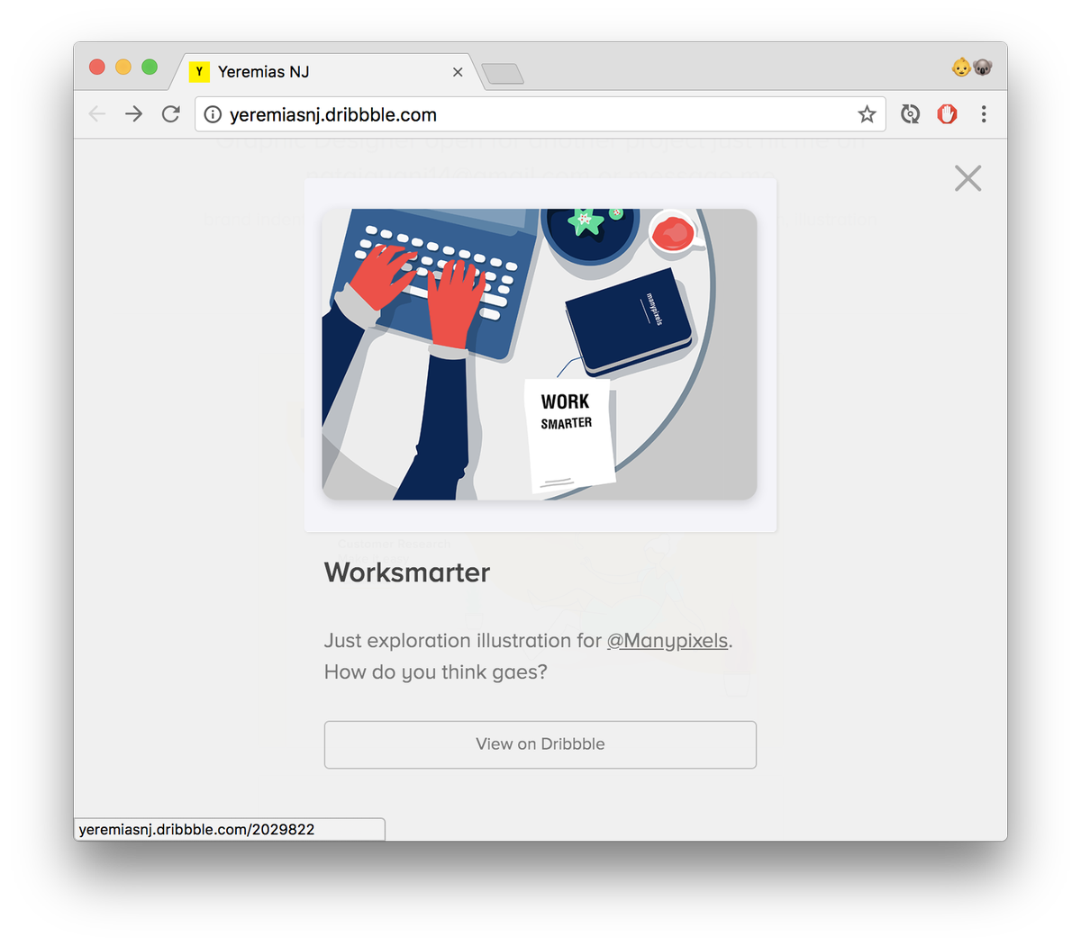 wherestim's tweet photo. @dribbble Hey team, noticed a bug with playbook. Seems like when you view a shot's detail, @tagged users are linked relatively from the playbook users's https://t.co/zTY6GD5iDu. Here's two screenshots with the mouse hovering over the tagged person. https://t.co/isKgRp5keN