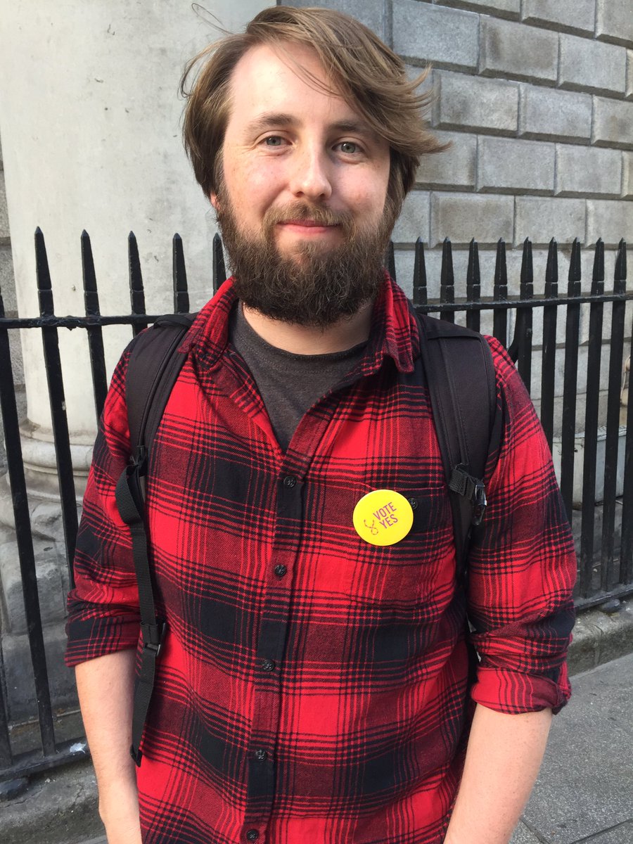 Brian Dunster: 'I'm optimistically cautious. Very nervous for the vote: We want autonomy for women's choice!' #repealthe8th #together4yes