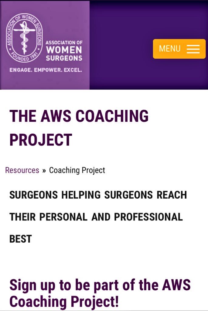 WomenSurgeons's tweet photo. ⚛️Are you a surgeon interested in developing coaching skills &amp; helping residents navigate their careers?

⚛️Are you a resident looking for a surgeon to provide you with career coaching?

⚛️Apply for the #AWScoaching program https://t.co/nVOag9VvxR https://t.co/8BaHcQsGr2