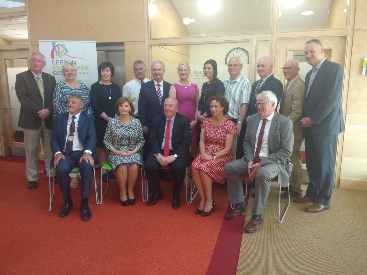 Beautiful day here in Westport for the official launch of the Leeson Enterprise Centre. Well done to all the agencies involved in getting the project to completion and all the best to the businesses using its services <a href="/MayoDotIE/">Mayo.ie</a>