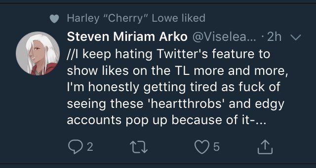 GodofTempests's tweet photo. @Viseleaux //I get what you mean bud.

Oddly enough, it just showed this tweet through that. https://t.co/Z6M9abJdt5