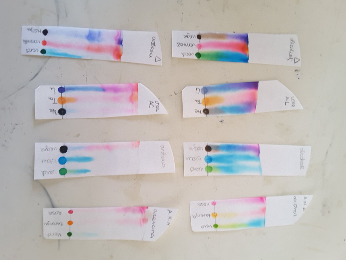 AnnaCasamitjana's tweet photo. Tècniques de Separació de #mescles. #Cromatografia i #filtració amb carbó actiu. Decoloració del vi i la coca-cola #FQ2ESO. El carbó actiu atrapa el color i fins i tot atrapa l'aroma del vi! #InsNarcisOller https://t.co/r4kQx83iVc