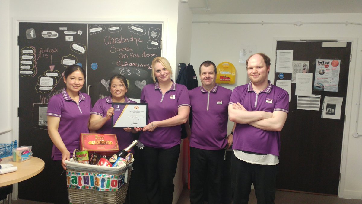 samanthajadegil's tweet photo. I am so proud of this amazing team and I'm a very lucky to get to work with all of them 💜 Highest Cleanliness Scores for P2 #smashedit #letitcontinue #teamwork @js_northeast thank you @jfair79 for the hamper! @SDEBDD https://t.co/kimH9UboUF