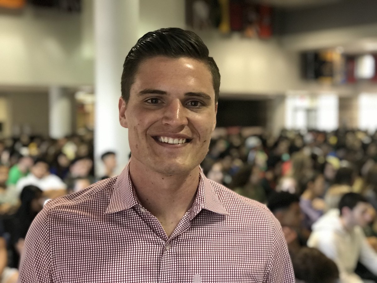 This morning, <a href="/AlvinHSJackets/">Alvin High School (Official)</a> Alum and current <a href="/UTAustin/">UT Austin</a> Student Body President, Colton Becker, took a few minutes to speak to the 2018 graduating class of AHS and encouraged them to engage in service.