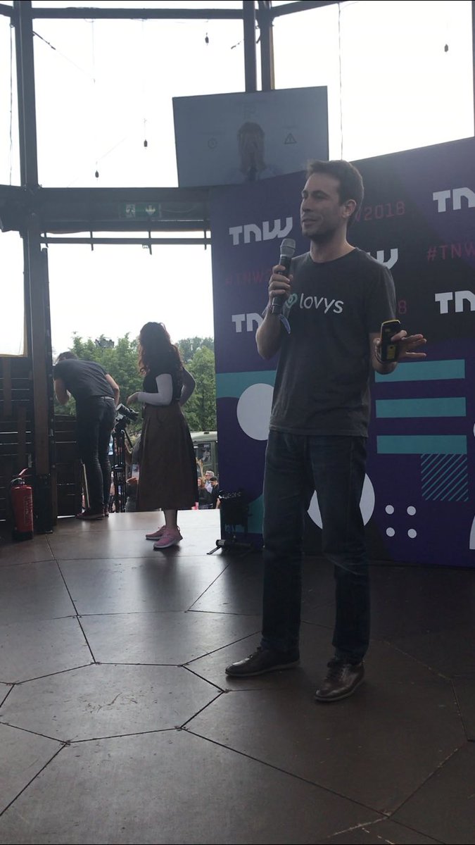 En direct d’Amsterdam @TheNextWeb - le futur en assurance commence maintenant! Merci pour l’invitation @TNWconference <a href="/startupsesame/">Sesamers</a>