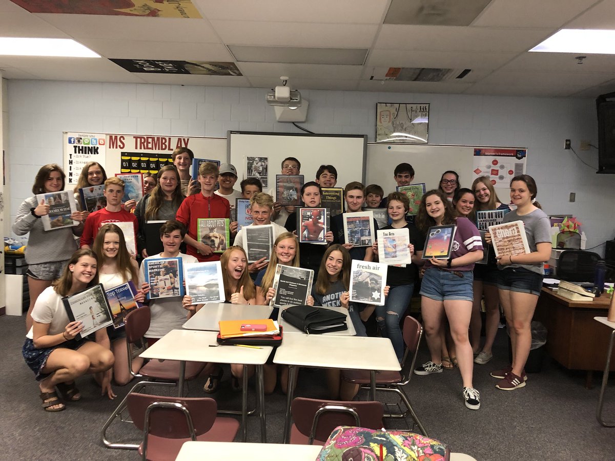 Tremblayps's tweet photo. 8th grade Right of Passage complete #advenglish8 #magazineproject #MWHSPride https://t.co/ZddwGAj2Sk