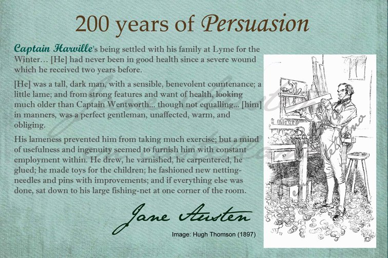 JAcastellano's tweet photo. #FridayAnne #JaneAusten #Persuasion #Persuasion200 #HughThomson - El capitán Harville, su lesión no le impedía ser laborioso. Aparentemente, compartía algunas de sus cualidades con Frank Austen. https://t.co/MLhvQnBPIM