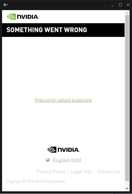Dora Bt Geforce Experienceをupdateしたらnvidiaアカウント にログイン出来なくなってしまった 検索してみたらどうも他でも発生してる模様 そのうち直るとは思うけどまだの人は暫くupdate見送ったほうが良いかも 今のexperienceはログイン できないと何も Dora Bt Geforce Experienceをupdateしたらnvidiaアカウント にログイン出来なくなってしまった 検索してみたらどうも他でも発生してる模様 そのうち直るとは思うけどまだの人は暫くupdate見送ったほうが良いかも 今のexperienceはログイン できないと何も