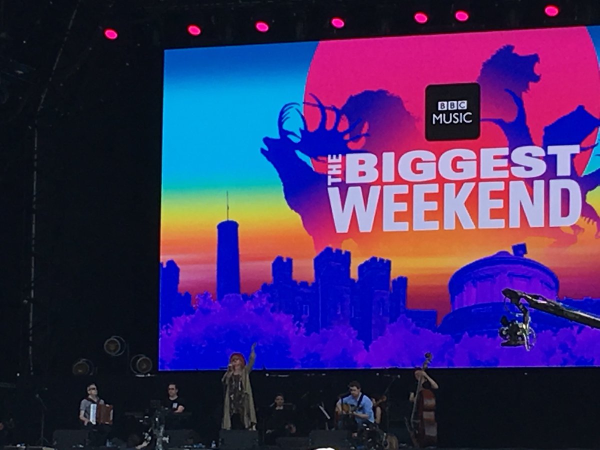 nironside44's tweet photo. Eddi  Reader singing Ae Fond Kiss @...#BiggestWeekend https://t.co/x7R0qhiqGg