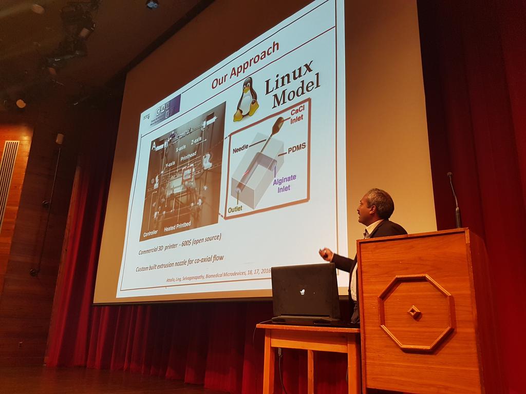 milicaruoft's tweet photo. Learned a lot about making perfusable hydrogel tubes using simple bioprinters. Thanks Ravi Selvaganapathy. #OOAC2018 https://t.co/8u50AOvWK3