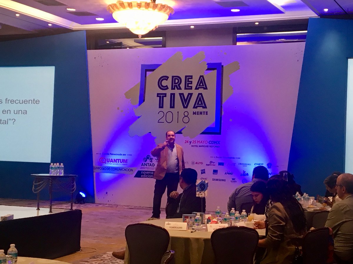 pamm_ro's tweet photo. Iniciamos con el último día Simposio de Comunicación #creativamente2018 #MarketingDigital @EfrainMendicuti @ANTADMx https://t.co/7KCww0udGE