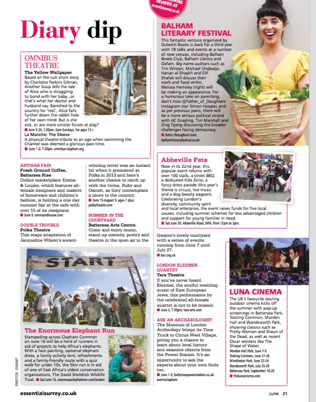 The Wandsworth Mag (@magwandsworth) on Twitter photo Loads to see and do next month in #Wandsworth - don't miss <a href="/MelissaHemsley/">Melissa Hemsley</a> #TimWinton #BalhamLiteraryFestival and <a href="/LunaCinemas/">Luna Palace Cinemas</a> kicks off the open air cinema season with screenings <a href="/MordenHallPkNT/">Morden Hall Park NT</a> #TootingCommon #WimbledonPark Loads to see and do next month in #Wandsworth - don't miss <a href="/MelissaHemsley/">Melissa Hemsley</a> #TimWinton #BalhamLiteraryFestival and <a href="/LunaCinemas/">Luna Palace Cinemas</a> kicks off the open air cinema season with screenings <a href="/MordenHallPkNT/">Morden Hall Park NT</a> #TootingCommon #WimbledonPark