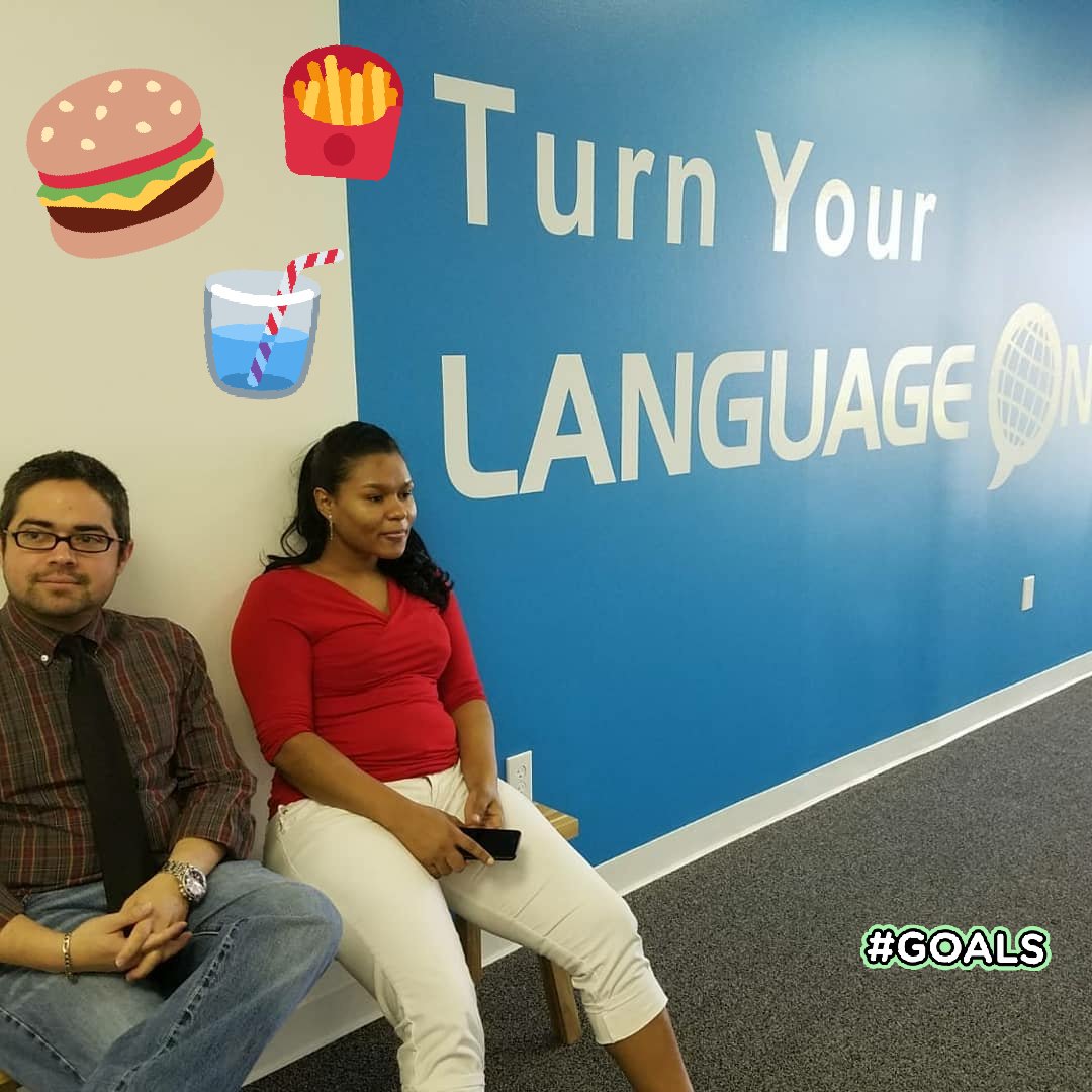 LanguageOn's tweet photo. Learn English, Eat a burger and be happy! https://t.co/REzFMC2B33