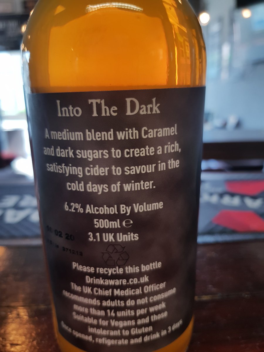 New in the fridge for you fermented apple juice drinkers from our friends <a href="/AscensionCider/">Ascension Cider</a>