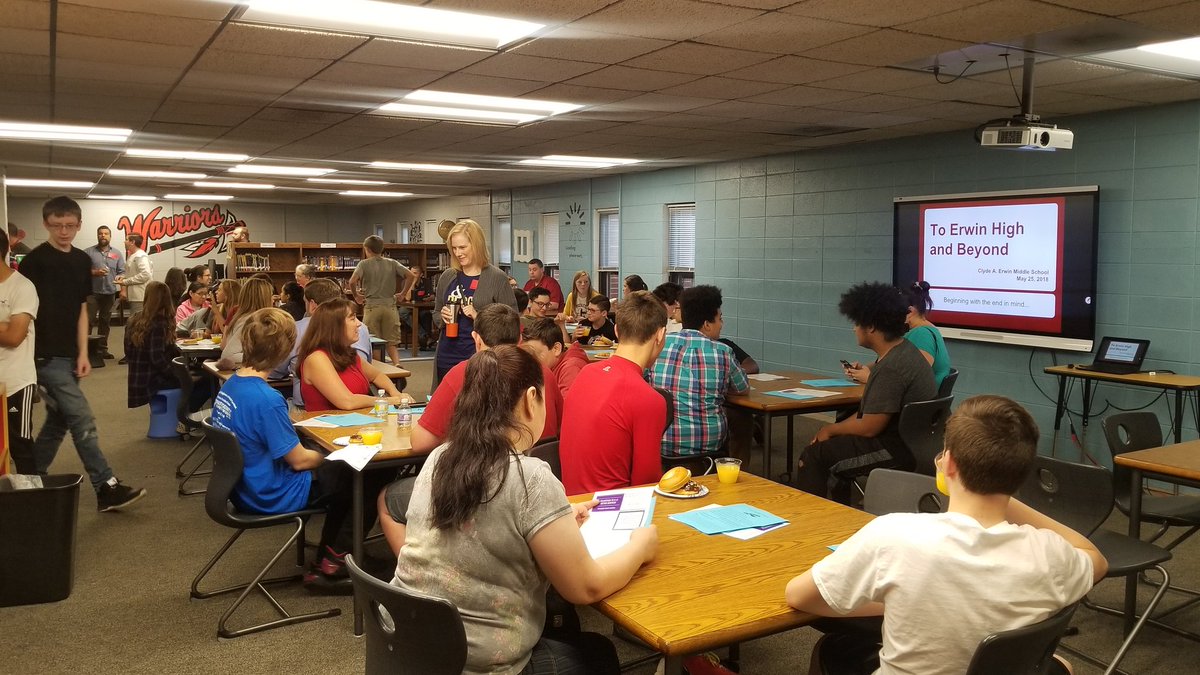 BCS_AIG's tweet photo. Excited to support Erwin students as they transition to high school services! Parents and students learned about great options available in BCS thanks to Mrs. Osborne... https://t.co/hzDfoJswAv