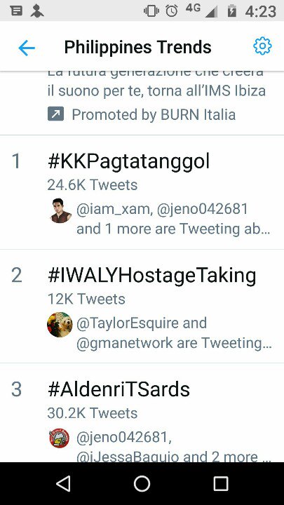 TaylorEsquire's tweet photo. Trending 2nd place Congratulations all
@CzeEsquire @henry411 @AlexDavis711 @AlexDGreat @manilyn_reynes @NYORA_SAYS @IngeniosusMe @Lotski_ps @atejoy74 @57iamrooster @gmanetwork @derrrmonasterio @GMADrama @manilyn_reynes @atejoy74 @elisabjimenez @dealwithBARBIE
#IWALYHostageTaking https://t.co/E4tHe7ICSm
