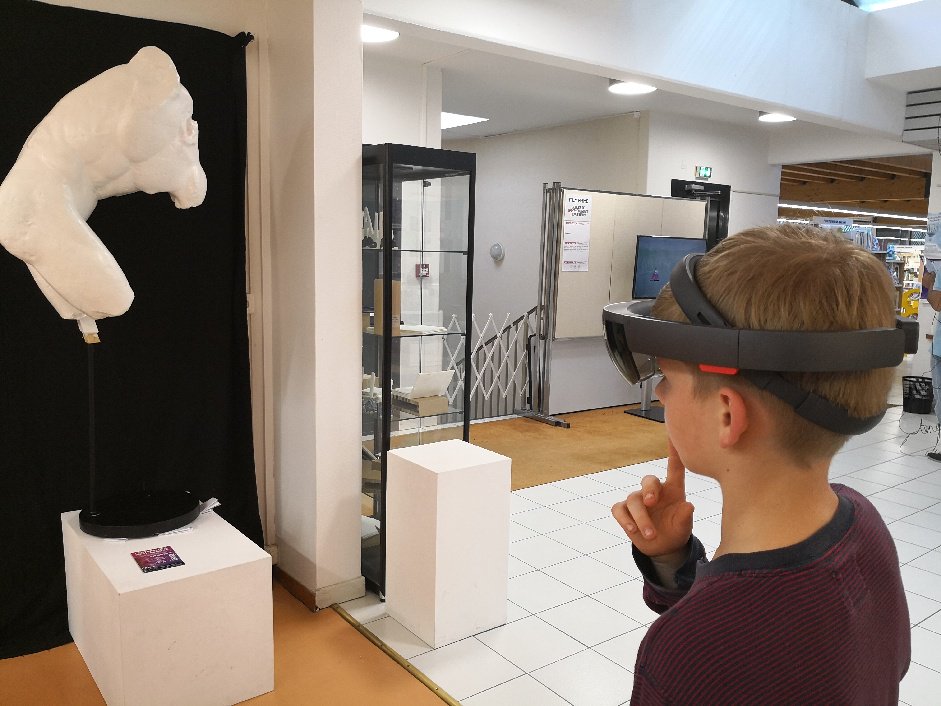CapgeminiEngFR's tweet photo. #AltranMécène : au festival des #ArtsNumériques petits et grands ont pu découvrir la statue du #discobole comme à sa création, il y a 2000 ans, grâce à 1 dispositif de #RA développé par nos #ingénieurs dans le cadre d'un #mécénat avec le @MSR_Tlse. https://t.co/2FtfhoPO1o