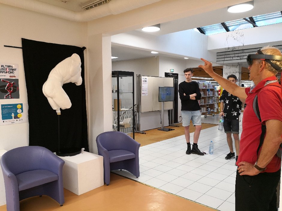 CapgeminiEngFR's tweet photo. #AltranMécène : au festival des #ArtsNumériques petits et grands ont pu découvrir la statue du #discobole comme à sa création, il y a 2000 ans, grâce à 1 dispositif de #RA développé par nos #ingénieurs dans le cadre d'un #mécénat avec le @MSR_Tlse. https://t.co/2FtfhoPO1o