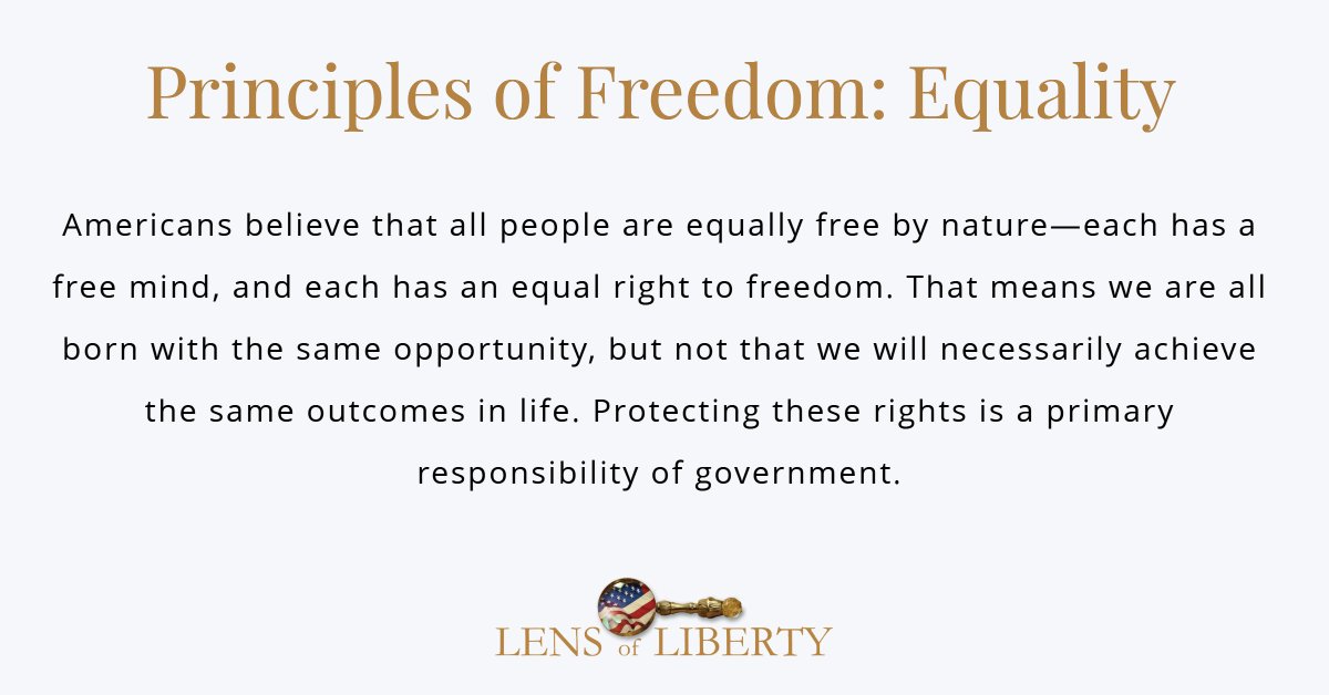 LensofLiberty1's tweet photo. Principles of Freedom: Equality
Americans believe that all people are equally free by nature...
#lensofliberty #PrincipleOfFreedom #FreeFreedomKit https://t.co/rXTf25w72m