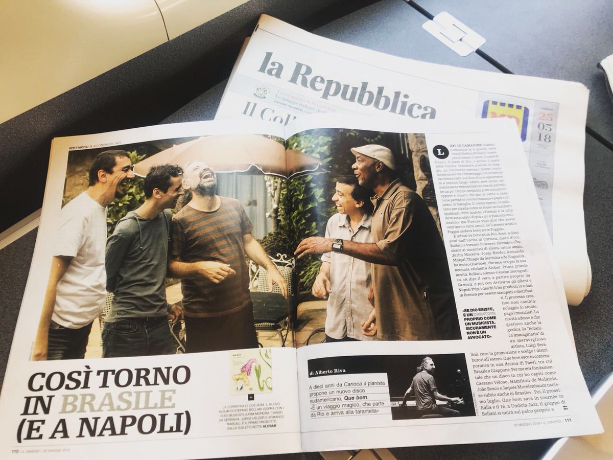 StefanoBollani's tweet image. Con #QueBom Stefano Bollani torna in #Brasile. L’intervista su Il Venerdì di @repubblica