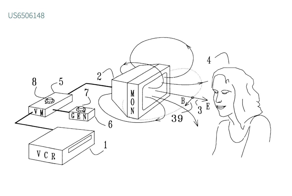 US Patent# #6506148Nervous System Manipulation By Electromagnetic Fields From Monitors. Inventor & Assignee, Hendricus G. Loos.