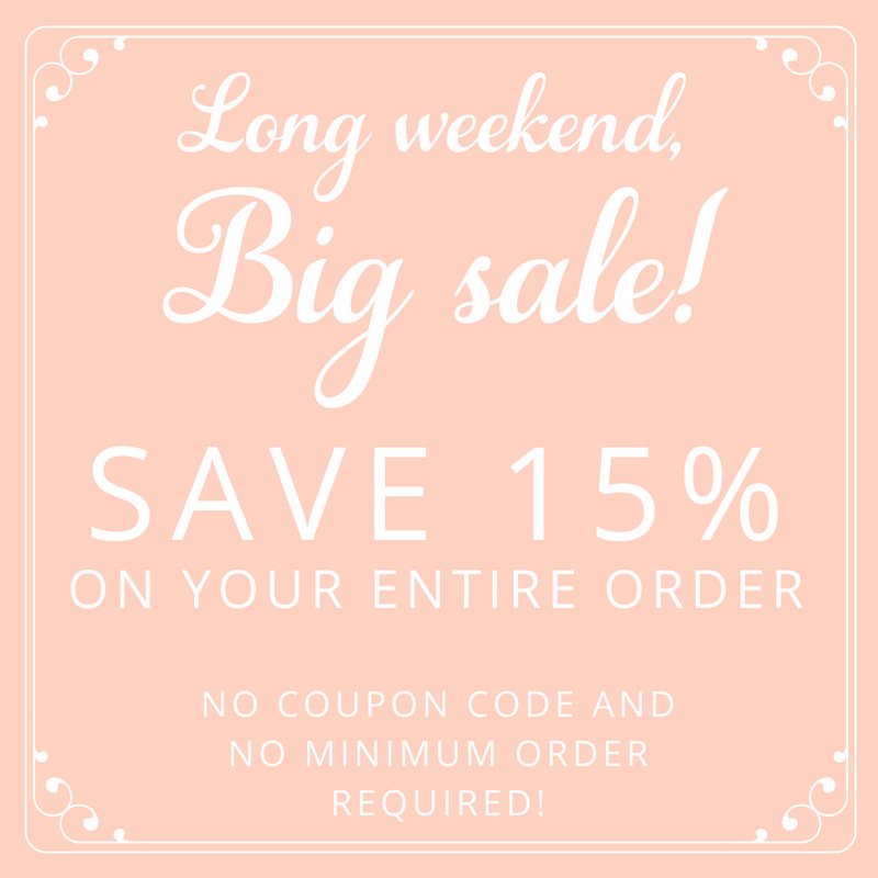 MJC_Jewelry's tweet photo. Counting every minute until the long weekend...Before all the relaxing, shopping! Today through Monday, save 15% on everything in the store. No coupon codes or minimum order required! XOXO, Mel ❤️😎😘https://t.co/rfBkYnaAWd
#jewelry #wedding #Bridestobe #bridesmaidgift https://t.co/qakDjMOMpG