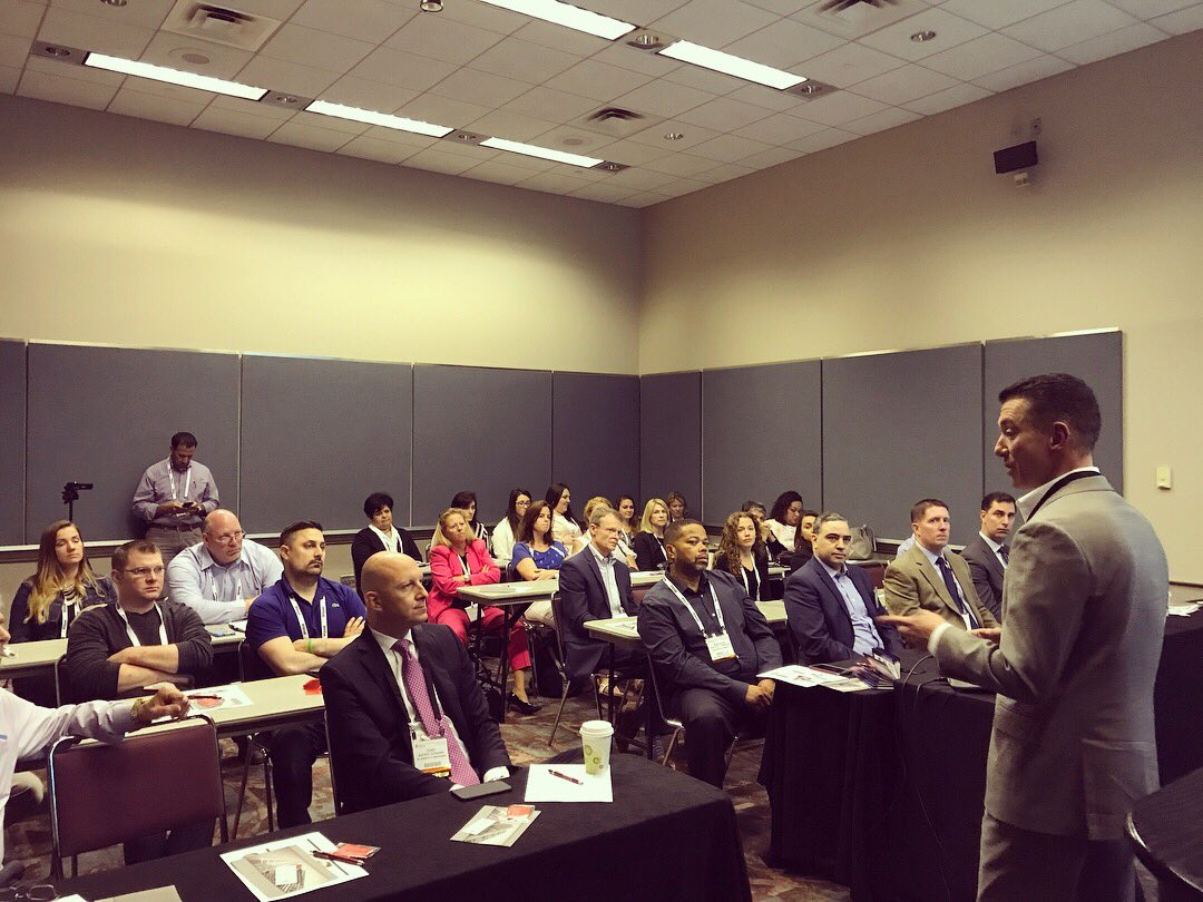 PlannedTeam's tweet photo. Here are a few photos of @IULIANOD during his Security Seminar at the @NJAptAssoc Conference & Expo. Thank you to everyone who came out and showed their support! #NJAA2018 #SecurityTrends #PlannedTeam https://t.co/K8vsZpf370