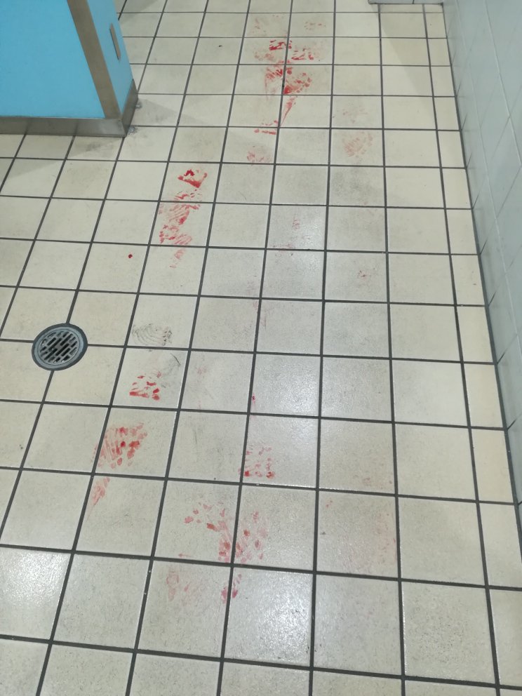 【グロ注意】松戸駅のトイレが血まみれ Togetter
