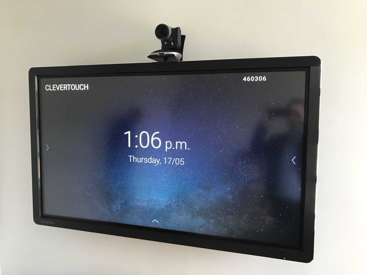 maximpres's tweet photo. Recent deployment of multiple @myClevertouch interactive/collaborative displays in corporate environment. Ideal if you are looking for a great quality, 4K touch screen that fits perfectly within a Skype for Business environment. https://t.co/lAUpF4VWLz