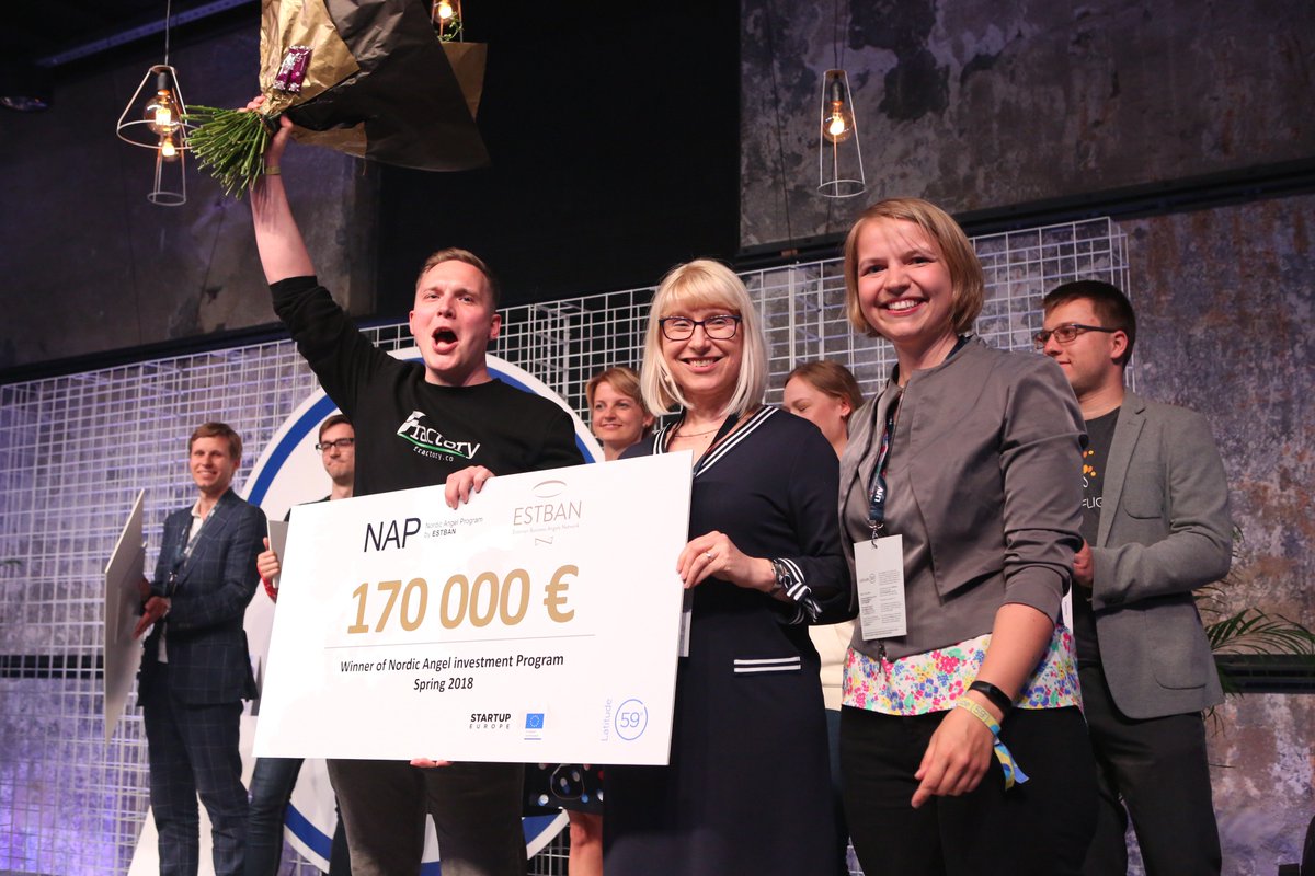 Latitude59's tweet photo. Congratulations #FRACTORY for winning the Latitude59 Pitch Competition and @EstBAN_org prize of more than €170,000 seed investment!!! 🙌💪 And thank you to our sponsors - @StartupEmbassy, #GoTravel, #HedmanPartners &amp; @valgeklaar. https://t.co/miGSKkPB1C