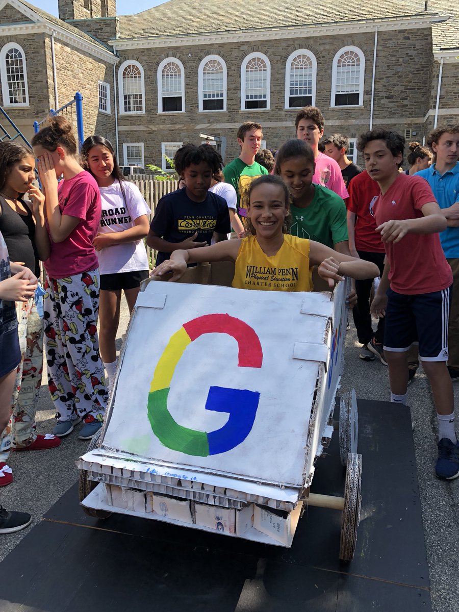 PCMiddle's tweet photo. 8th grade annual Physics 500 included many great races, a flipped car, and a Shrek-themed winner. https://t.co/AuEmQKrdXo