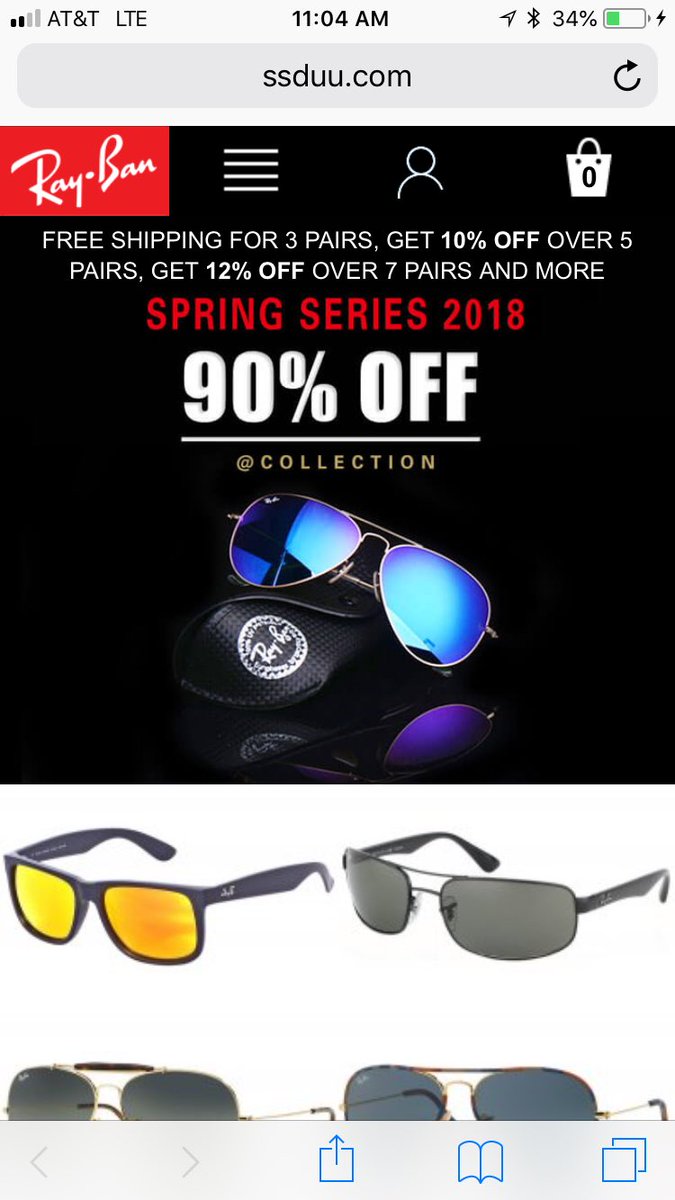 dp_craft's tweet photo. @ray_ban This must be a scam, correct? https://t.co/Pl43OI0xcr https://t.co/DGCOILi1vv
