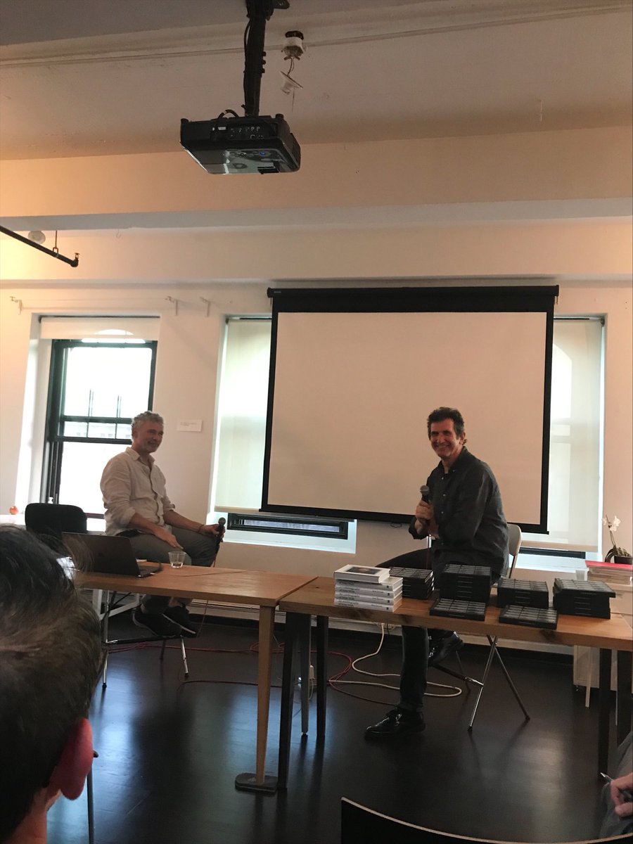 Yesterday at <a href="/MagnumFND/">Magnum Foundation</a>: curator Brian Wallis in conversation with Rein Jelle Terpstra on his book “RFK Funeral Train: A People’s View” during a fantastic salon organized by #10x10Photobooks.