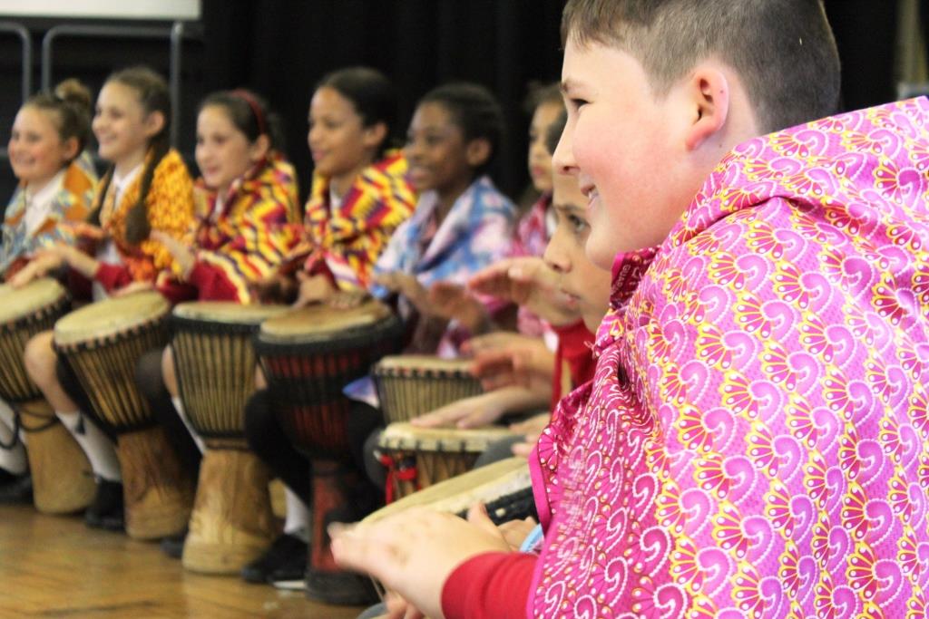 WPS_Success's tweet photo. Amazing end to the 1/2 term with @AbassOneDrum #Africandrumming @arts_wps #AIMvalues https://t.co/50HMkxGCJQ