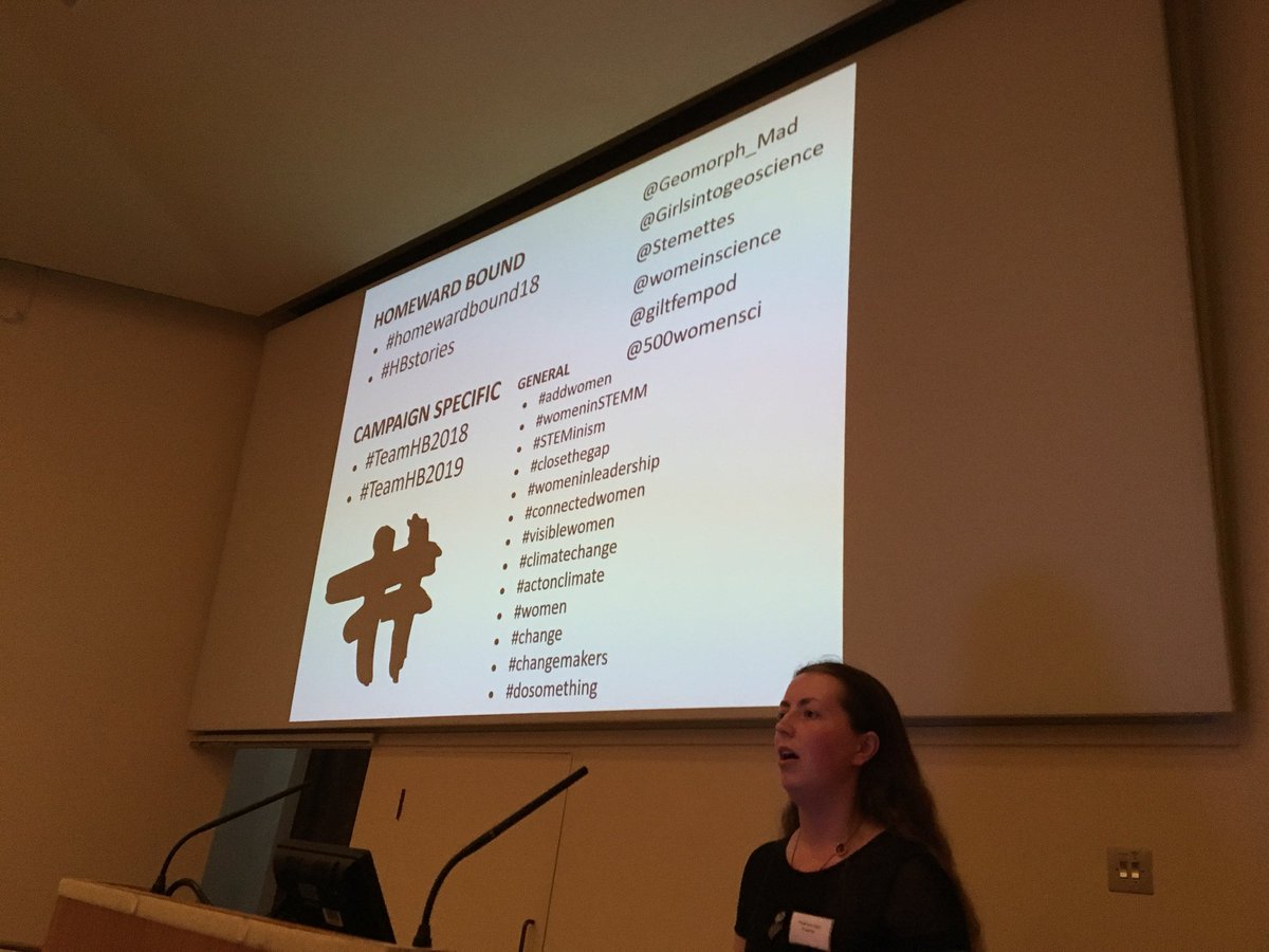 GASS2018's tweet photo. Very inspirational talk by @Geomorph_Mad about the need to empower women in STEM with some great links here #GASS2018 https://t.co/kyz2go4XIy