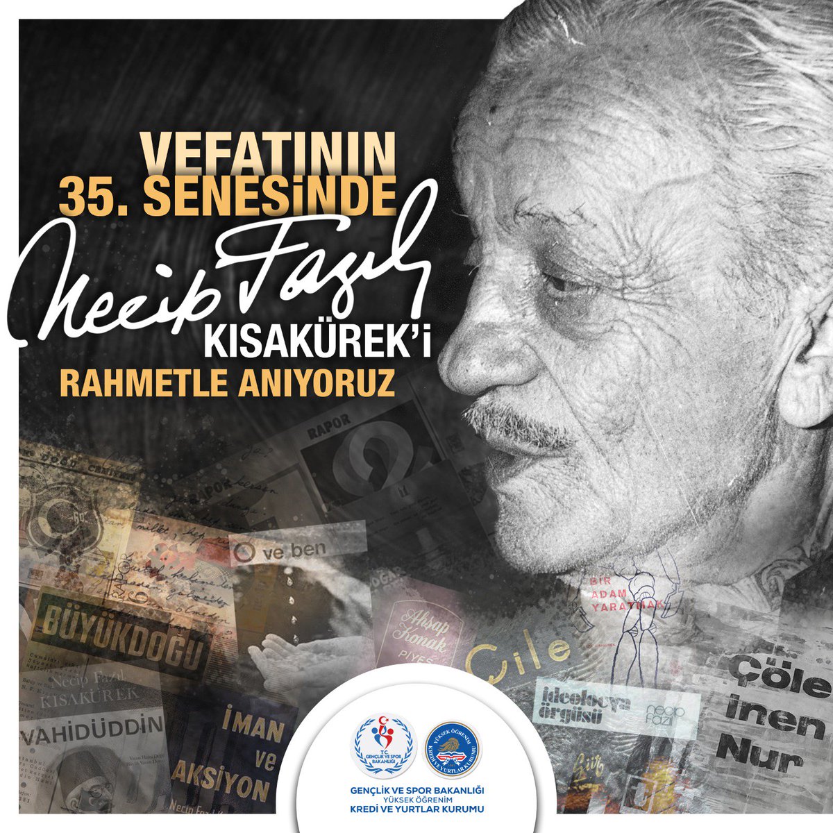 SinopKYGM's tweet photo. Kaçır beni âhenk, al beni birlik; 
Artık barınamam gölge varlıkta. 
Ver cüceye, onun olsun şairlik, 
Şimdi gözüm, büyük sanatkârlıkta

🌿Alaiye yurtlular açtıkları sergi ile Necip Fazıl Kısakürek'i rahmetle andı.🌿
#NecipFazılKısakürek https://t.co/kg0gUNIGel
