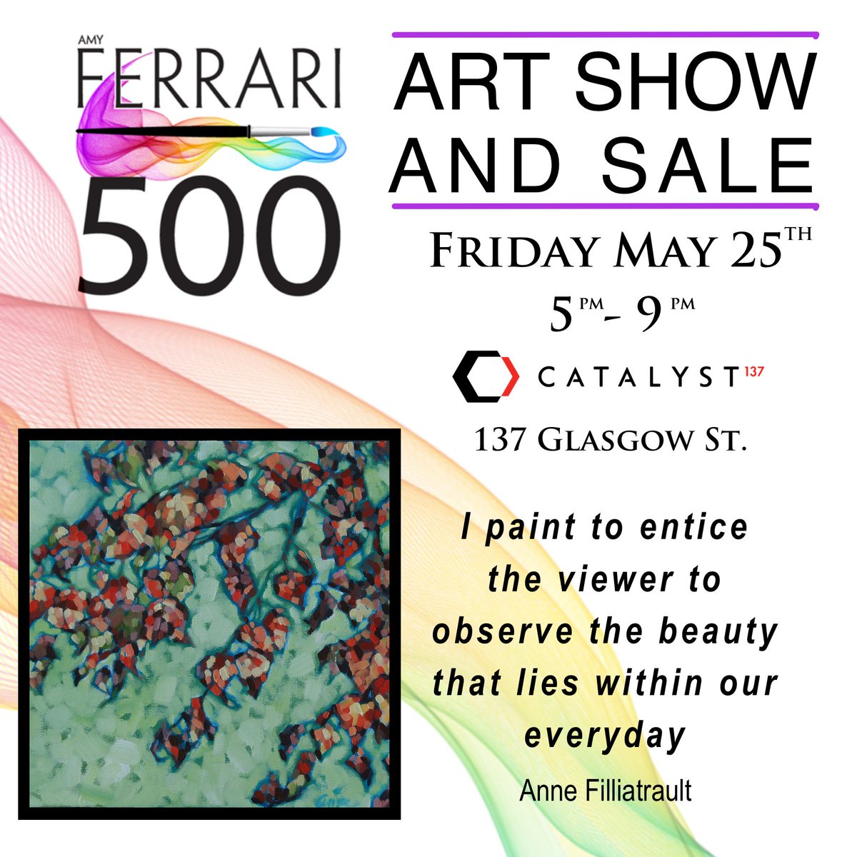 Tonight is the night! Come for the Art and stay for the Party!