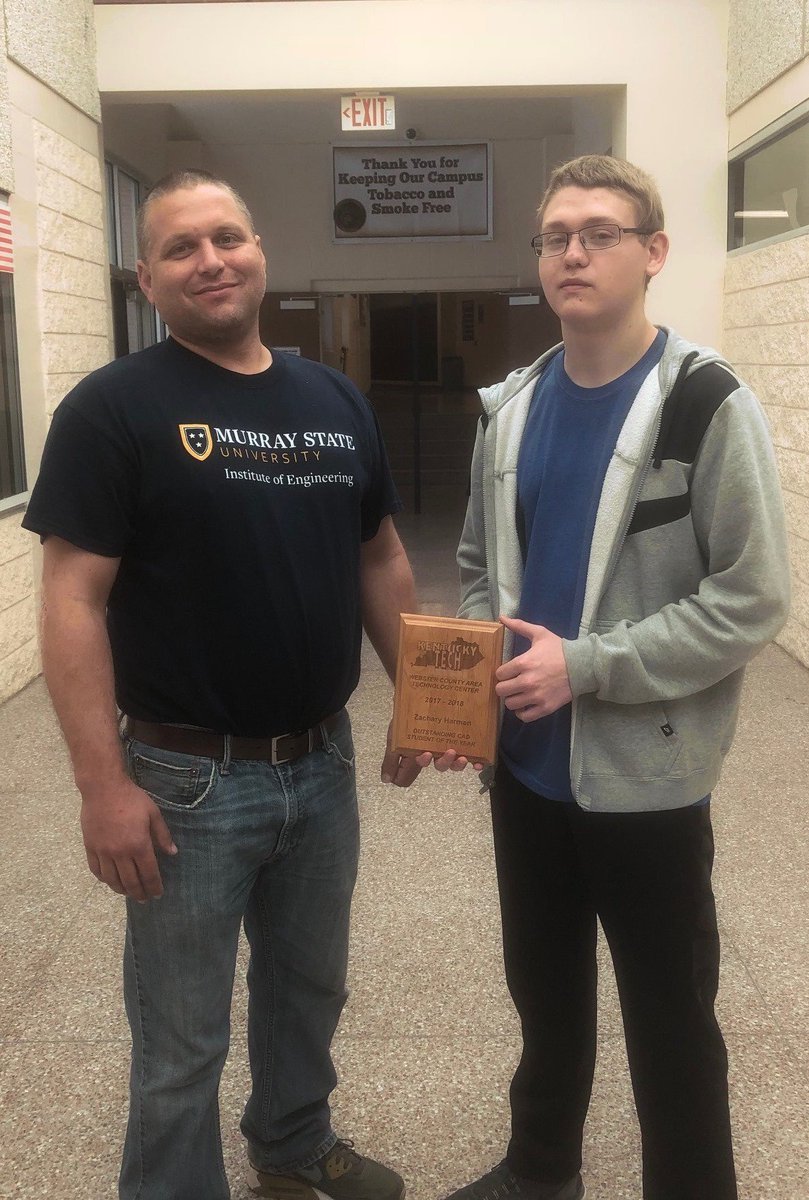 larry_garrity's tweet photo. Congratulations to the WCATC #Outstanding Computer Aided Design Student of the Year--Zachary Harmon!!!! #KYSkillsUSACADChampion #GoingToNationals #ChampionAtWork #JobReadyDayOne #CTEisForME #WeNeedCTE #1WC https://t.co/F3zvFOZtRj