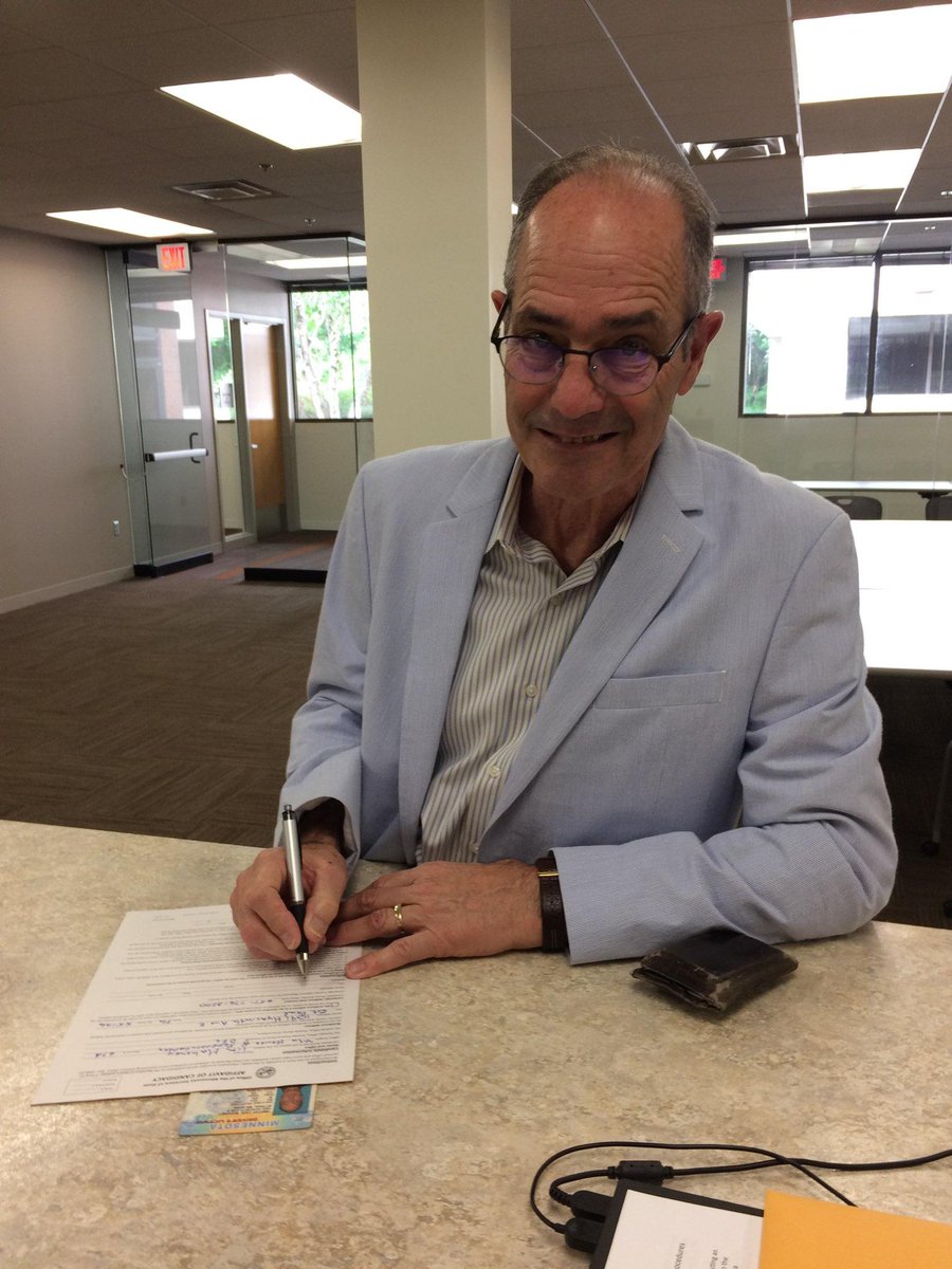 It's official. I filed for re-election this morning. Let's get the ball rolling on a DFL Majority and wins up and down the ballot! #mnleg #DFL2018