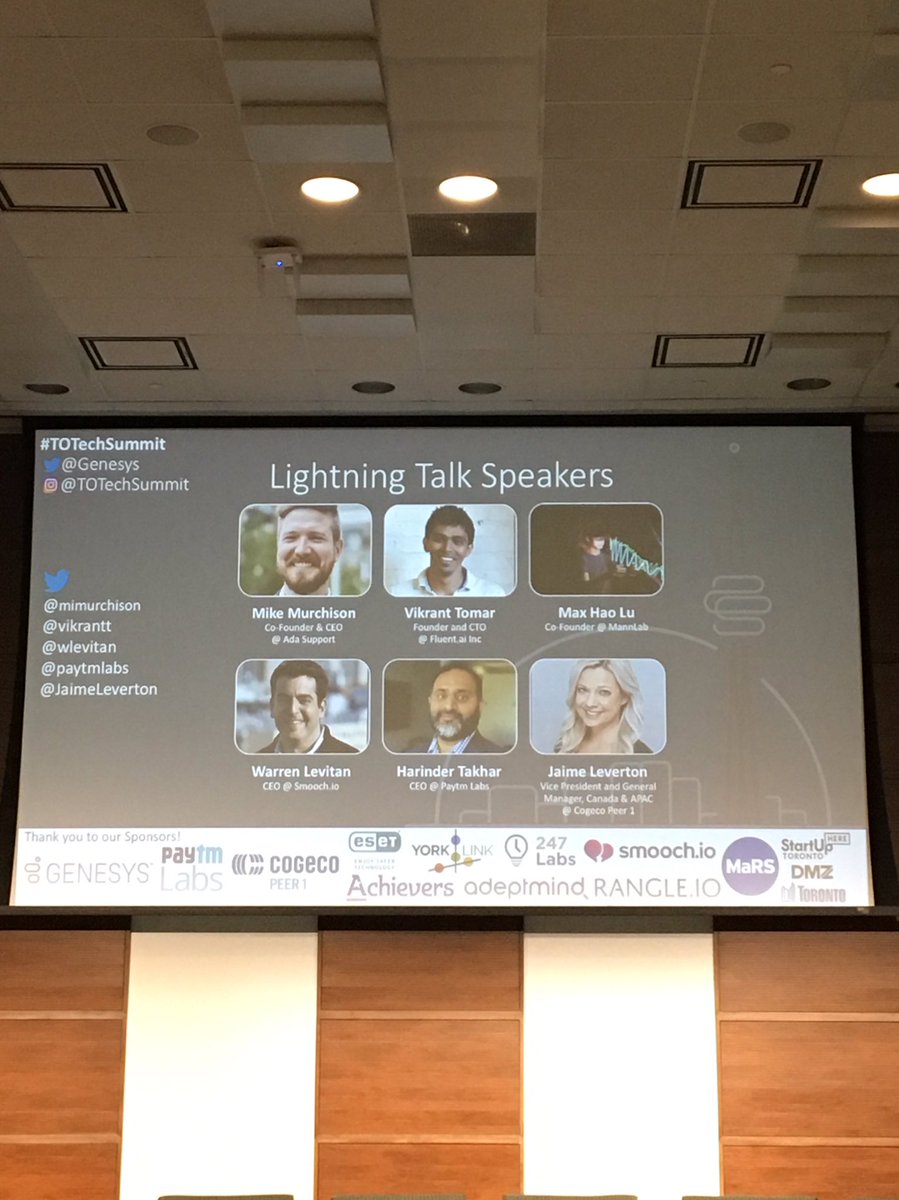 TorchGamesVR's tweet photo. #TOTechSummit 2018 presentations looking #LIT today @marsinnovation thank you @Genesys for bringing together inspiring minds https://t.co/KsumShZkLh