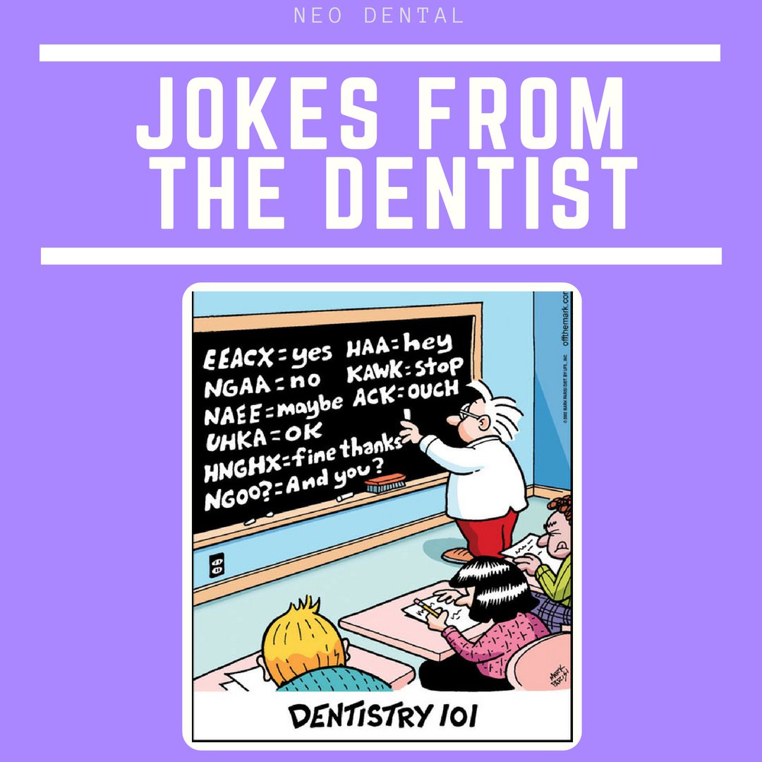 Happy Friday!! ⠀ ⠀ #DentalJokes #DentalHumour #NeoDental #RefreshinglyDifferentDentistry #DentalCleanings #DentalCheckups #OralHealth #DentalCare #DentalHealth #Smile #Braces #Invisalign #TMJ #AncasterDentist #Dentist #DentalWork #DentalImplants