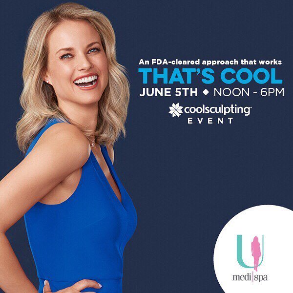 UMediSpa's tweet photo. Have you heard about the next *cool* event? Join us on June 5th for live demonstrations, free consultations, and more! Special Pricing this day only! Call 615-867-8225 to RSVP today. https://t.co/yq35QVLCmH https://t.co/xO6rb5R15h