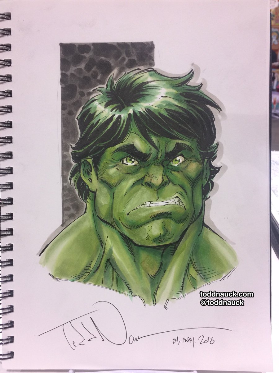 ToddNauck's tweet photo. Hulk
Con commission from @PhxComicFest #PCF https://t.co/eoIsFZirBr