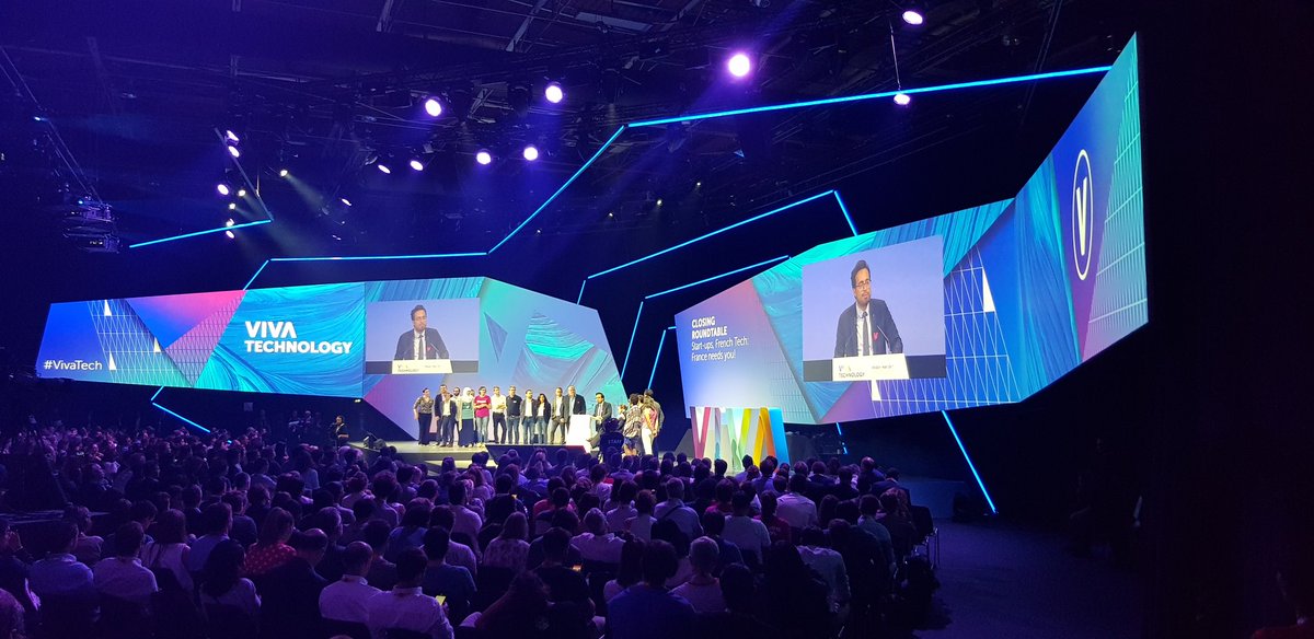 pierre_audran's tweet photo. Très beau discours de @mounir qui nous pousse à soutenir les entrepreneurs français avec un nouvel indice : next 40, l'indice des 40 meilleurs start-up de France ! #vivatech #VIVATECH18 https://t.co/oKfvXMOMQd
