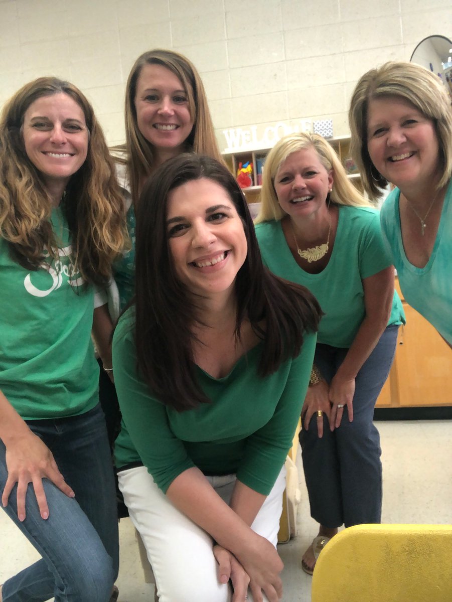 StephanieMLowe1's tweet photo. Preschool assessment team is wearing green for Rockingham County Schools Mental Health Awareness Day! PreK rocks ! #standupagainststigma @RCS_NC @ncschoolpsy https://t.co/DUqjdLxJ4w