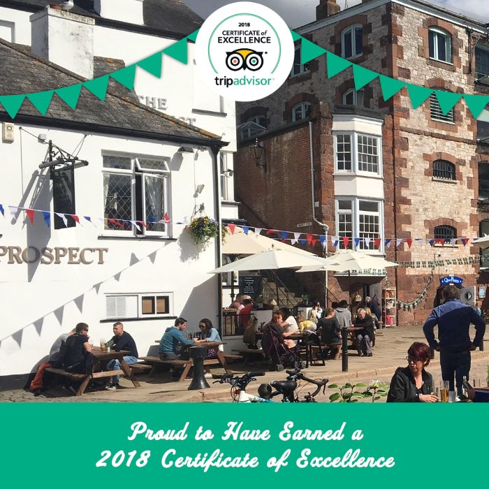 Thank you marvellous people for your kind words  - we are proud to have been awarded a @TripAdvisor Certificate Of Excellence again this year
#pubs #Independent #ExeterQuay #EatDrinkRelax #CertificateOfExcellence2018